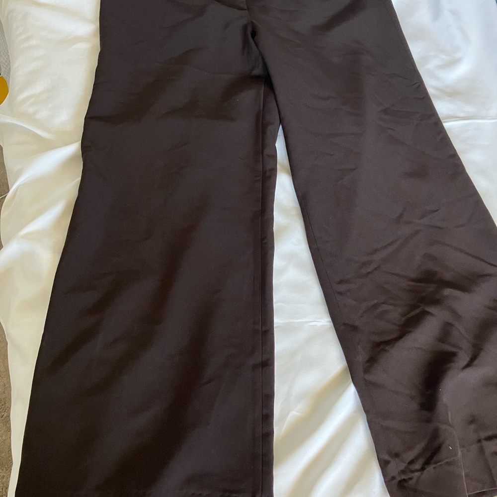 Classic Brown Wide-Leg Pants